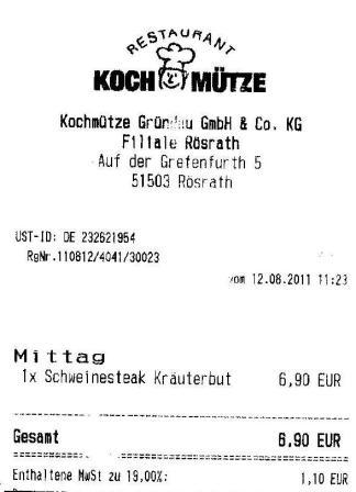 mbhf Hffner Kochmtze Restaurant